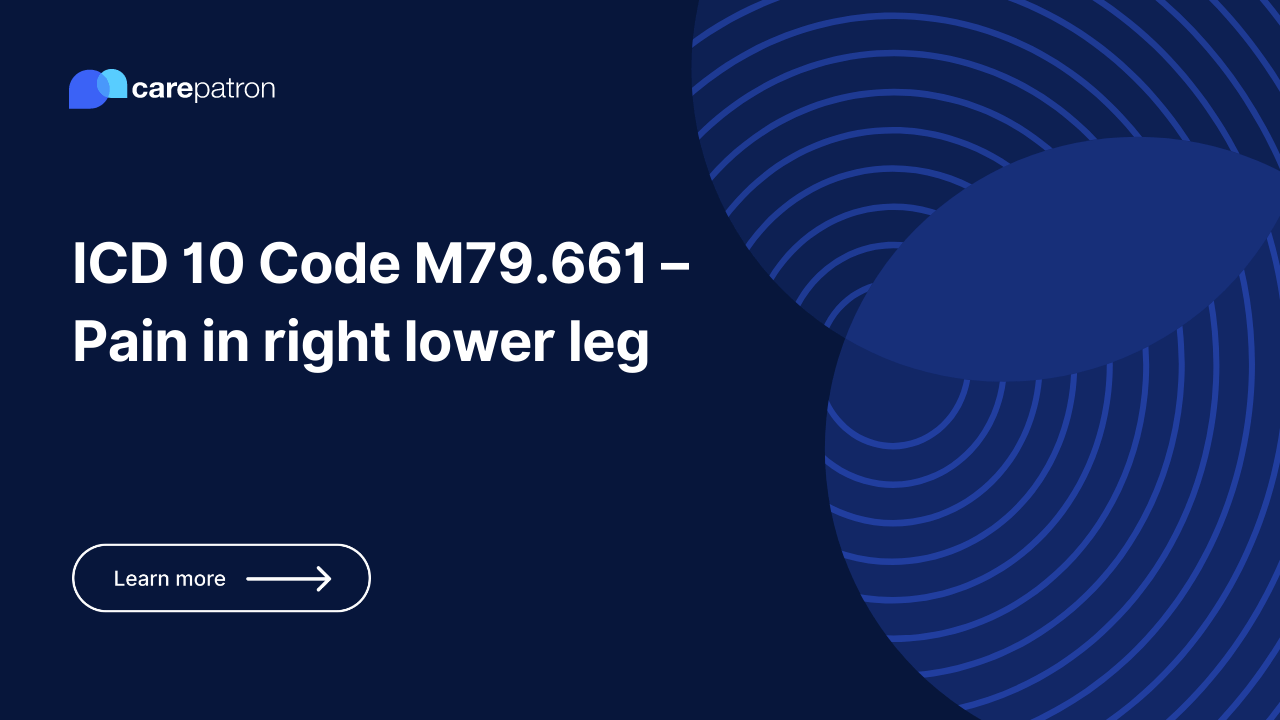 M79.661 Pain in right lower leg ICD10CM